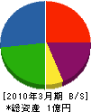 西日本ボーリング 貸借対照表 2010年3月期