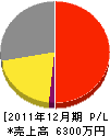 濱中ボイラ工業 損益計算書 2011年12月期