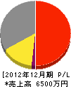 渡辺組 損益計算書 2012年12月期