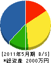 松野建設 貸借対照表 2011年5月期