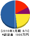 桜井水道 貸借対照表 2010年3月期
