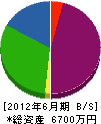 江島工作所 貸借対照表 2012年6月期