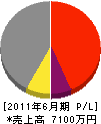七田工業 損益計算書 2011年6月期
