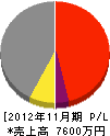 袴田組 損益計算書 2012年11月期