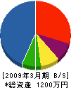 東栄総合管理 貸借対照表 2009年3月期