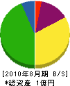 桜木建設 貸借対照表 2010年8月期