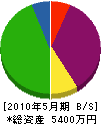 京泊工業 貸借対照表 2010年5月期