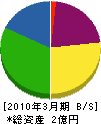 富士見工業 貸借対照表 2010年3月期