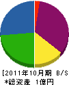 小嶌電工 貸借対照表 2011年10月期