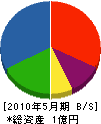 谷田川工務店 貸借対照表 2010年5月期