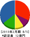 三栄工業 貸借対照表 2013年2月期