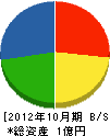 大曽根産業 貸借対照表 2012年10月期