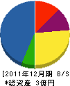森井組 貸借対照表 2011年12月期