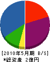福田組 貸借対照表 2010年5月期