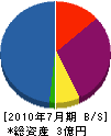 熊本建設工業 貸借対照表 2010年7月期