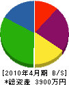 塚原鉄工所 貸借対照表 2010年4月期