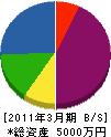 斎藤興業 貸借対照表 2011年3月期