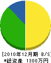 濱川工務店 貸借対照表 2010年12月期
