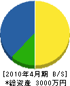 田辺設備工業 貸借対照表 2010年4月期 田辺設備工業 貸借対照表 2010年4月期