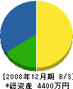 仁野建設 貸借対照表 2008年12月期