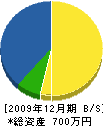 原田育庭園 貸借対照表 2009年12月期