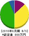 松本鉄工所 貸借対照表 2010年6月期