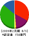 山陽百貨店 貸借対照表 2009年2月期