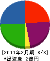 福井ポンプ技研 貸借対照表 2011年2月期