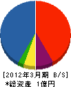 東栄建設 貸借対照表 2012年3月期