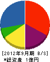 須田木材 貸借対照表 2012年9月期