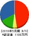 イー・エフ・クリエイト 貸借対照表 2010年5月期 イー・エフ・クリエイト 貸借対照表 2010年5月期