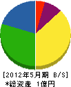 宮崎テレビ共聴 貸借対照表 2012年5月期