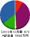 高橋住建 貸借対照表 2012年12月期