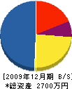 藤造園 貸借対照表 2009年12月期