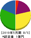 江藤社 貸借対照表 2010年5月期