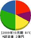 メイケン九州 貸借対照表 2009年10月期
