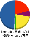 昭和工業 貸借対照表 2012年6月期