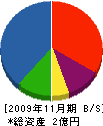 マルワ菅原建設 貸借対照表 2009年11月期