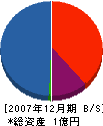 ダイテク・ワ－ク 貸借対照表 2007年12月期