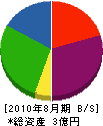 金田組 貸借対照表 2010年8月期