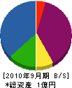 大泉 貸借対照表 2010年9月期