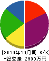 吉井建設 貸借対照表 2010年10月期