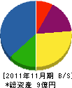 新栄電設 貸借対照表 2011年11月期