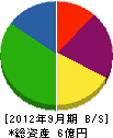 関東実行センター 貸借対照表 2012年9月期