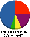 菅土木 貸借対照表 2011年10月期