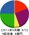 黒姫ホームサービス 貸借対照表 2011年9月期