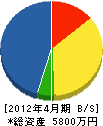 斎藤電工 貸借対照表 2012年4月期