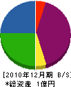 岡貞組 貸借対照表 2010年12月期
