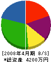 日新土木 貸借対照表 2008年4月期