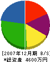 松本サッシ 貸借対照表 2007年12月期